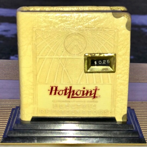 Vintage 1920s Antique Zell Brand HOTPOINT ELECTRIC REFRIGERATORS Money Coin Bank - Picture 10 of 10